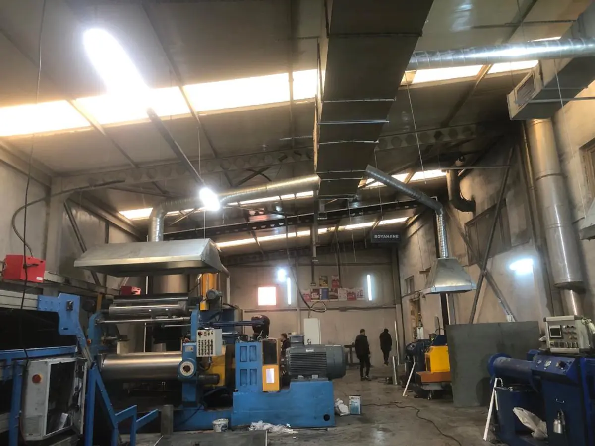 Kauçuk Silindir Makina Havalandırması Çalışması
